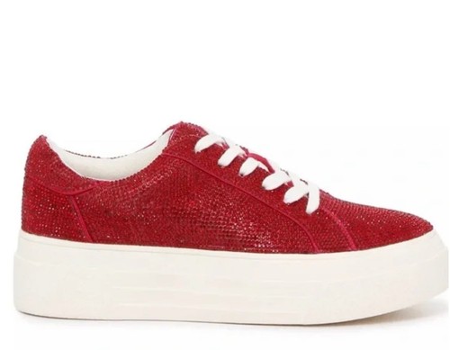 Jessica Simpson Cherello Platform Sneakers, Red, Women's 8.5 US 39.5 EU - Picture 5 of 7