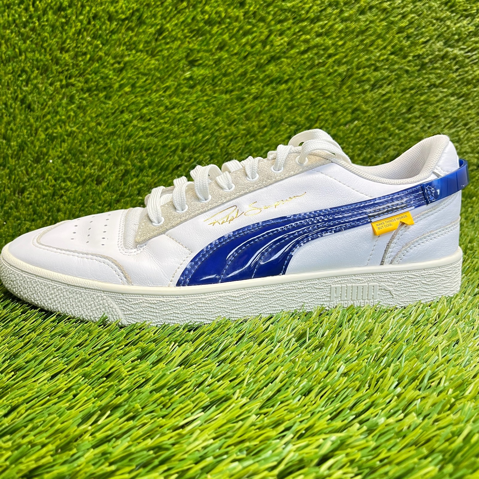 Puma x Randomevent Ralph Sampson Low Mens Size 10 White Athletic Shoes Sneakers thumbnail 3