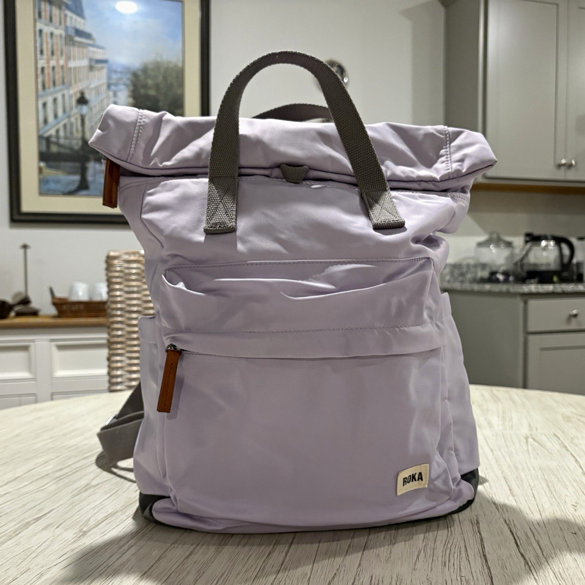 Mochila ROKA Finchley London Bag Company In Thistle Bloom con correas ajustables