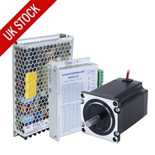 1.9Nm 270oz.in Nema 23 Stepper Motor & Driver & 36V Power Supply Stepper CNC Kit