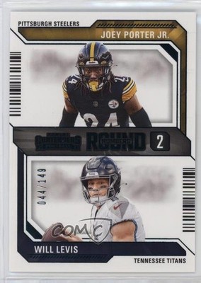 2023 Contenders Round Numbers Teal /149 Joey Porter Jr Will Levis Rookie RC 0sf1