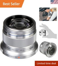 M.Zuiko Digital 45mm F1.8 Silver for Micro Four Thirds System Camera, Compact...