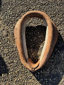Vintage Leather Horse Harness Collar - Nice Condition! Great Wall Hanger!