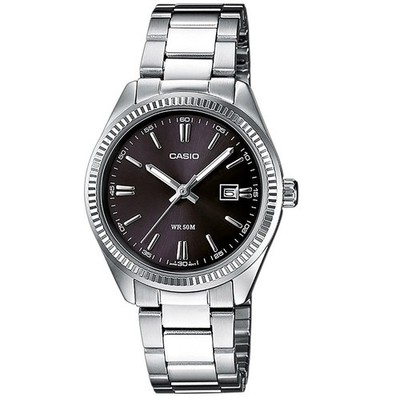 Casio Casio Collection Silber Damen Armbanduhr LTP-1302PD-1A1VEG