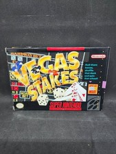 Vegas Stakes (Super Nintendo Entertainment System, 1993) SNES - Game And Manual