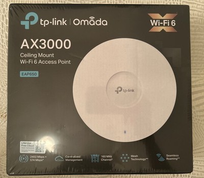 TP-Link EAP650 | AX3000 Omada Wireless Ceiling Mount Wi-Fi