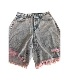Wild Fable Women's Pink Tone High Rise Bermuda Jean Shorts - Size 8 - NWT