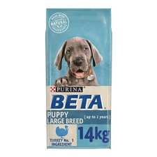 Dog Food Dry - Beta Puppy Large Breed with Turkey 14kg 3.44 per kilo