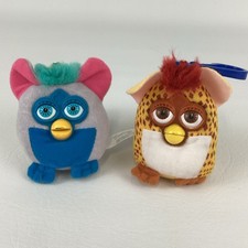 Furby McDonald's Plush Stuffed Animal Backpack Clip Keychain Vintage 2000 Tiger