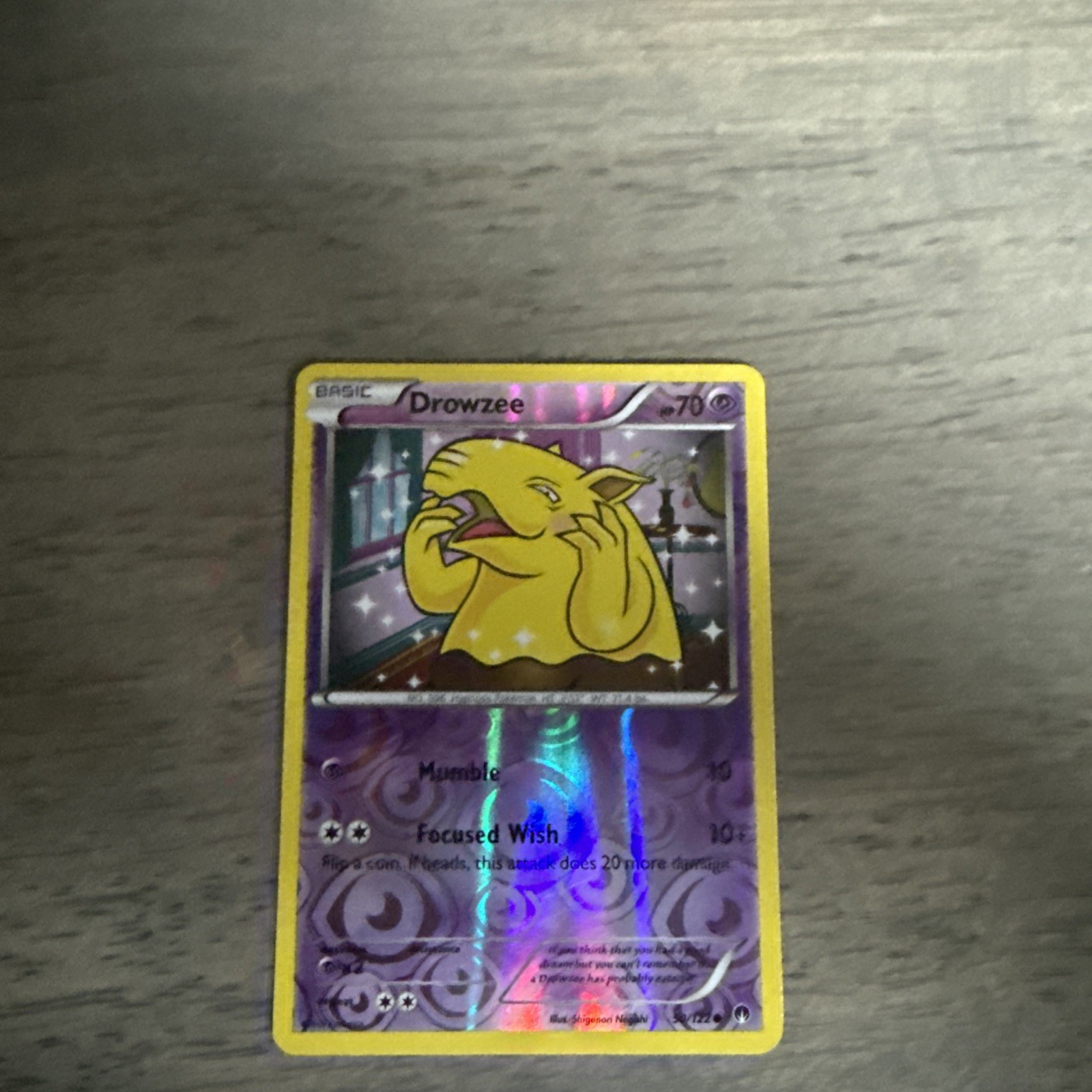 Pokemon TCG Drowzee XY BREAKpoint 50/122 Reverse Holo Common Card LP-NM