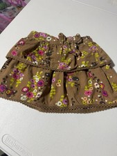genuine kids oshkosh Corduroy skirt Floral Size 2t