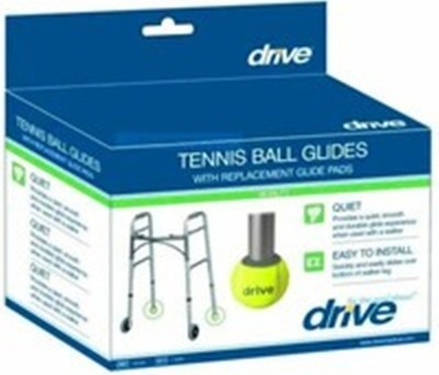 Drive Medical Walker Glides Tennis Ball Glides for Rear  W Additional Pair Pads