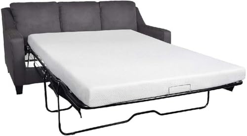 Queen Size Sleeper Sofa Bed Sheet Set - Luxury 100% Queen (6"Drop) White Solid - Picture 4 of 6