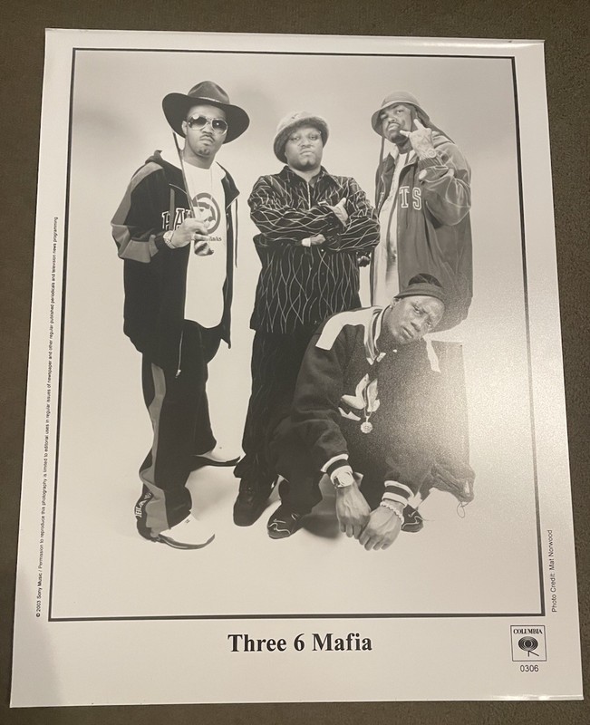 Three 6 Mafia 2003 Press Photo DJ Paul Juicy J Lord Infamous Rare South Rap Sony