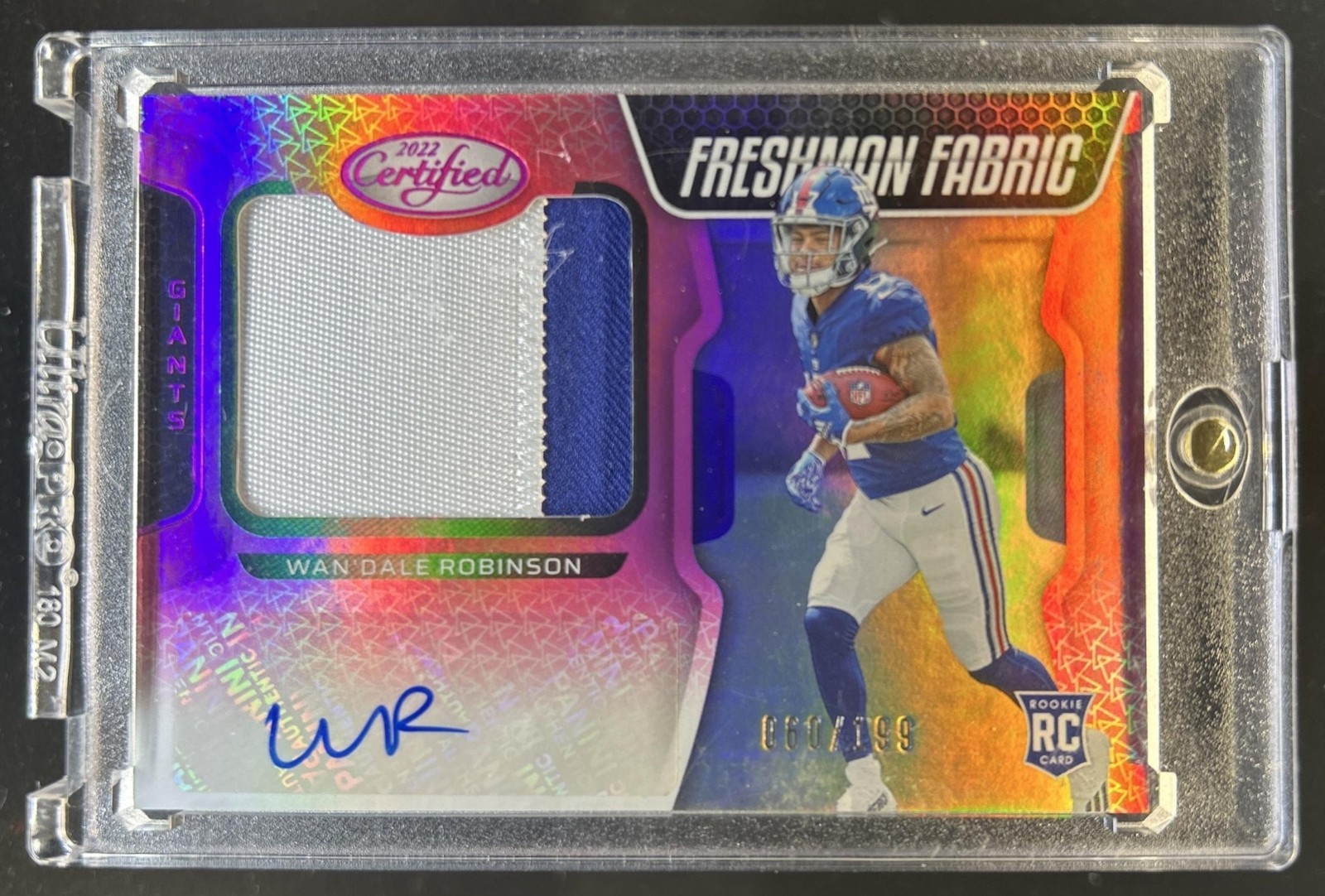 Wan'Dale Robinson Panini Certified #237 Signature Jersey-Mirror Pink