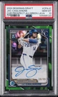 2024 BOWMAN DRAFT CHROME PROSPECT AUTO GREEN LAVA JAC CAGLIANONE 28/99 PSA 10