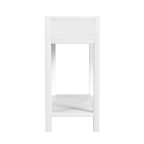 Lark 30" Wood 1-Drawer Nightstand, White - Picture 7 of 8