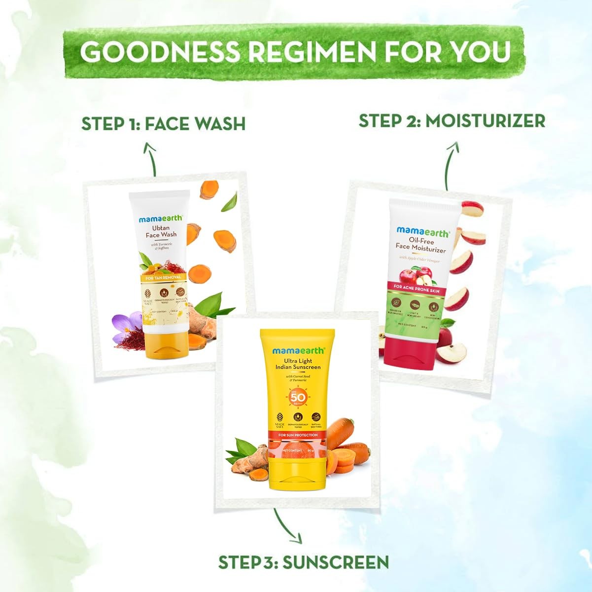 Mamaearth Sunscreen SPF 50 PA++++ 50g No White Cast Non-Greasy Quick Absorbing A