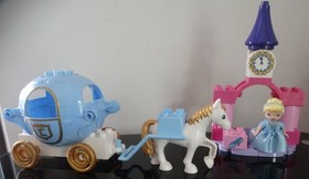3 in 1 Lego Duplo 6151, 6153, 10594 Cinderella, Aurora, Sofia COMPLETE, 74 pc