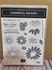 Stampin' Up CHEERFUL DAISIES Stamp Set Dies FLOWER OOPS-A-DAISY BIRTHDAY