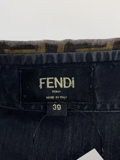 FENDI/Long Sleeve Shirt/Size 38/Cotton/Black/Solid/FS0751 A4S6 thumbnail 3