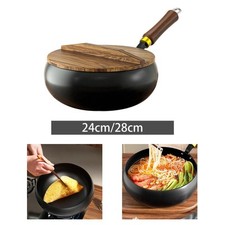 Cast Iron Wok Traditional Large Belly Wok without Coating Induction Cooker