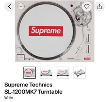 Supreme®/Technics SL-1200MK7 Turntable Limited White Brand NEW  in box Rare