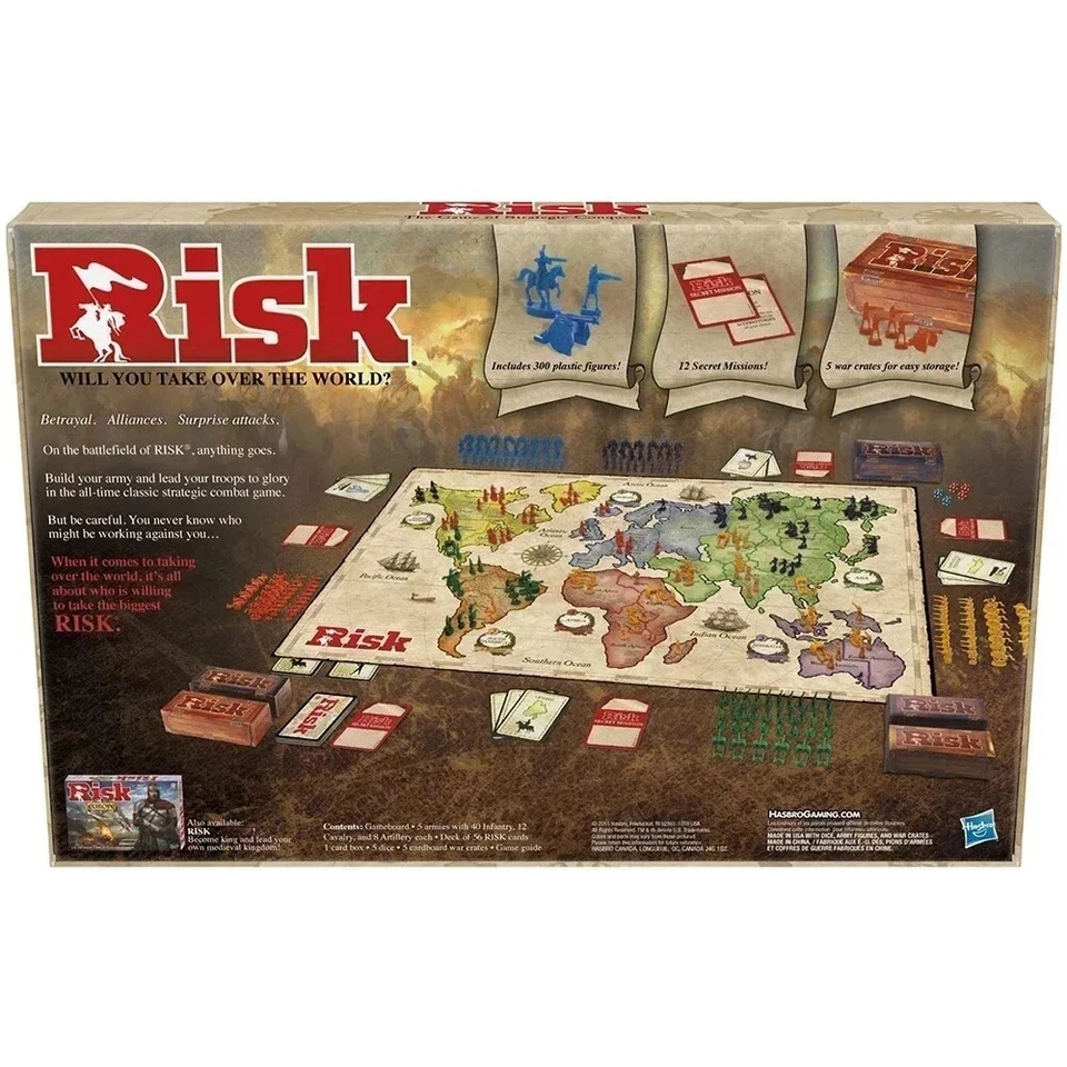Risk board game, strategy game suitable for 2-5 players, strategy board game. - Image 2 of 4
