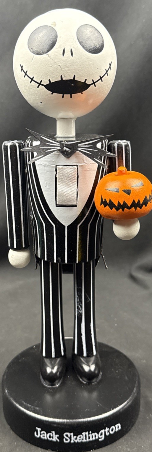 Disney The Nightmare Before Christmas Jack Skellington Nutcracker 11” Wood New!
