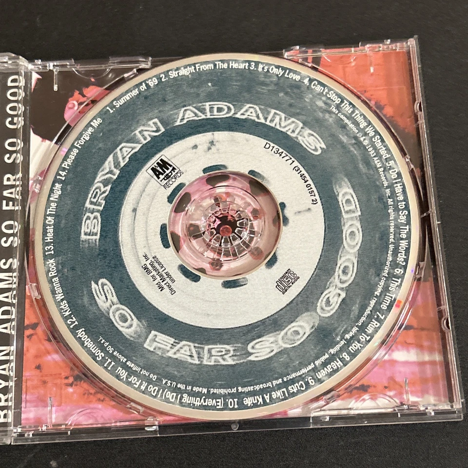 Bryan Adams – So Far So Good (CD Club 1993) A&M Records, Pre-Owned Very Good - Image 4 of 4