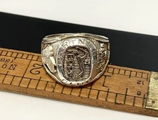 PGA Tour Partners Life Member Golf Ring STERLING SILVER  Accent Diamond Sz 12