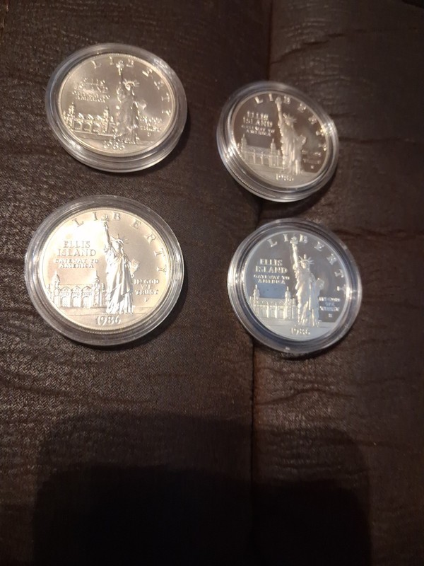 US $1 Modern Silver Proof Commemorative Coins Ellis Island