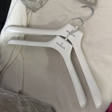 Genuine Moncler Designer Coat Jacket Hangers White Hooks 15 inches 