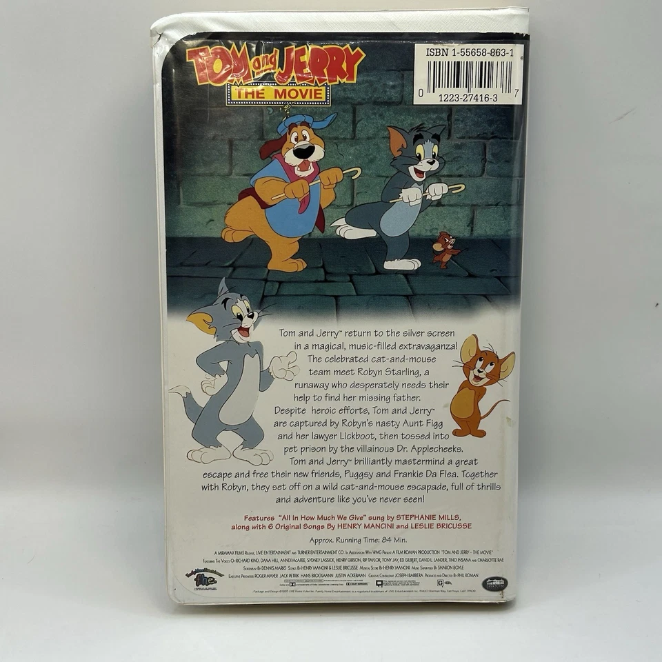 Tom & Jerry The Movie VHS 1999 FHE Video Tape Cartoon VTG Clamshell Nearly New! - Image 2 of 4