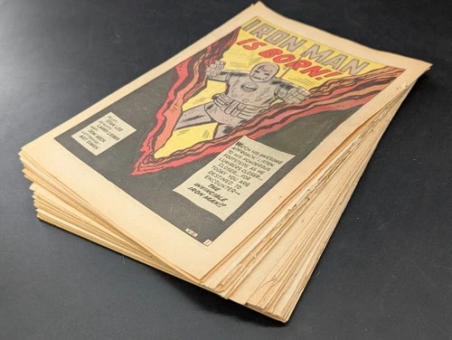 Vintage 1964 Marvel Pages (50+) Superhero Pages NO BOOKS Iron Man