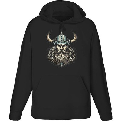 'Viking Warrior Head' Adult Hoodie / Hooded Sweater (HO048894)