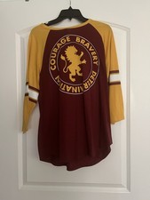 REDUCED Harry Potter Gryffindor Sports Jersey. 3/4 Sleeves. XL. New w/tags.
