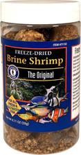Fish Food Freeze Dried Brine Shrimp - All Natural, Sustainably Harvested, High P