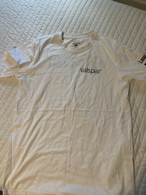 #ad #ad NEW Lowe’s Pro Promotional Valspar Shirt Unisex Size Medium White Cotton Blend $13.08