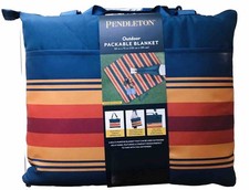 Pendleton Outdoor Packable Blanket 60"x72" Picnic Camping Blue Grand Canyon