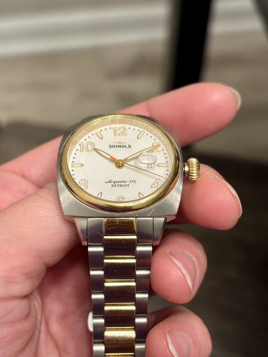 Shinola Detroit The Brakeman Woman 38mm 2 Tone Watch Argonite 775