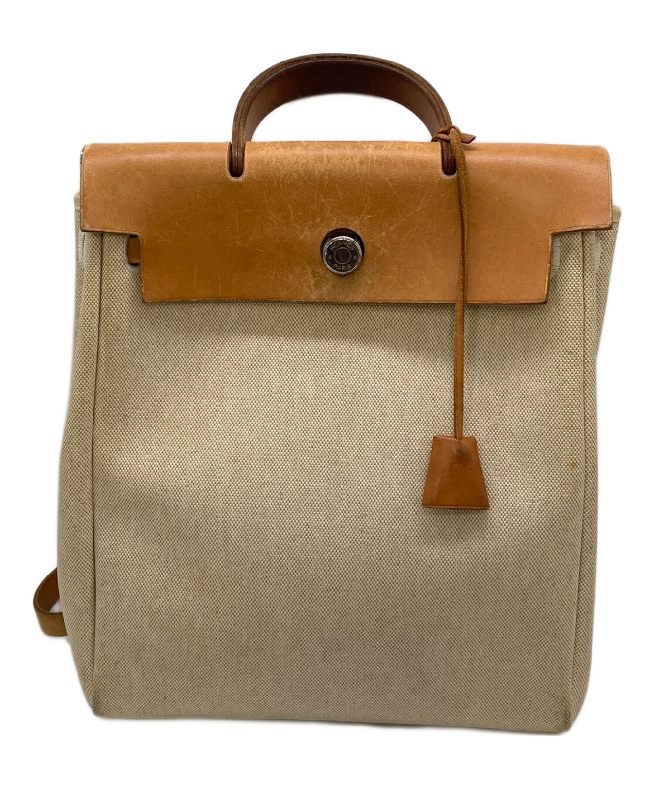 Authentic HERMES Beige × Brown Backpack – Herbag … - image 11