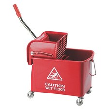 Mobile Mop Bucket and Wringer 20 Litre Red 101248RD - 101248 RD