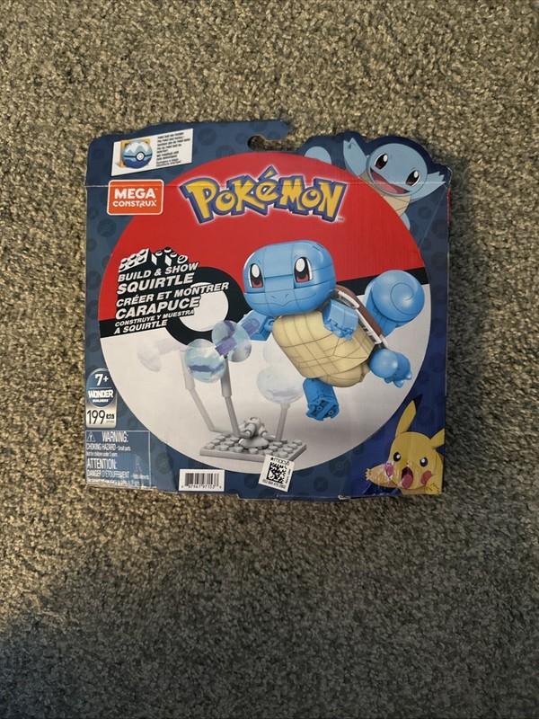 Mega Construx Pokemon Squirtle Build It Set 199 pcs NEW