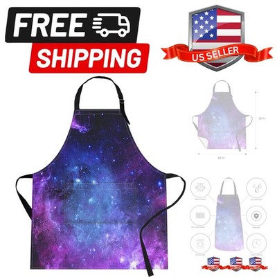 Space Purple Universe Planet Apron Home Kitchen Cooking Baking Gardening for ...