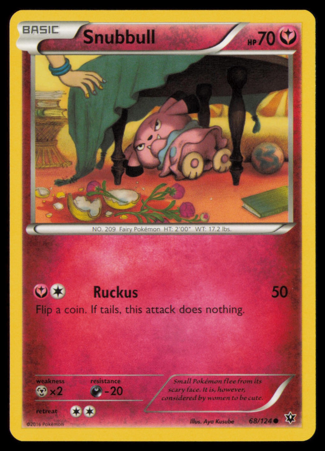 Snubbull 68/124 Common Fates Collide Pokemon Near Mint