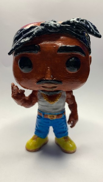 TUPAC FUNKO / PRINT 3D / PINTADO A MANO