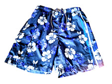 Nautica Men's Swim Trunks Size Large Elastic Waist Drawstring Mesh Liner