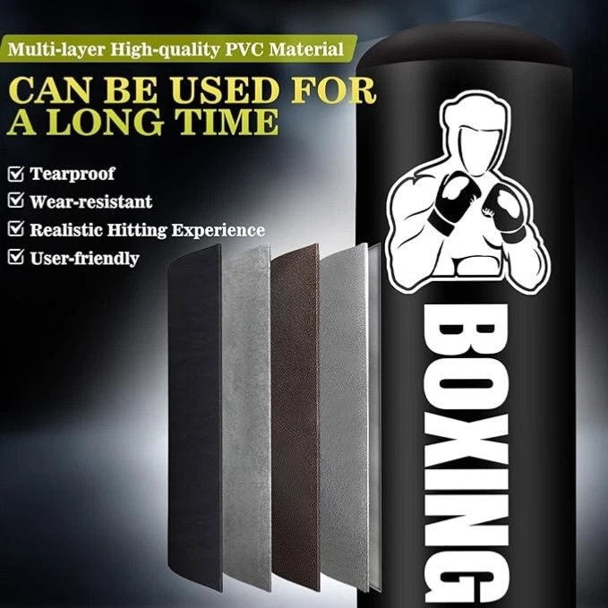 Boxsack Erwachsene mit Boxhandschuhen Boxsack Stehend Freistehende Kickboxsäcke - Bild 4 von 4