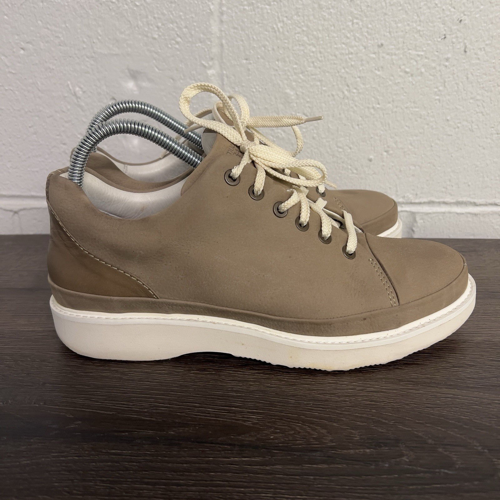 SAOLA Samuel HUBBARD uomo stringato veloce in pelle nabuk tortora taglia 8 41 5 M1300 029